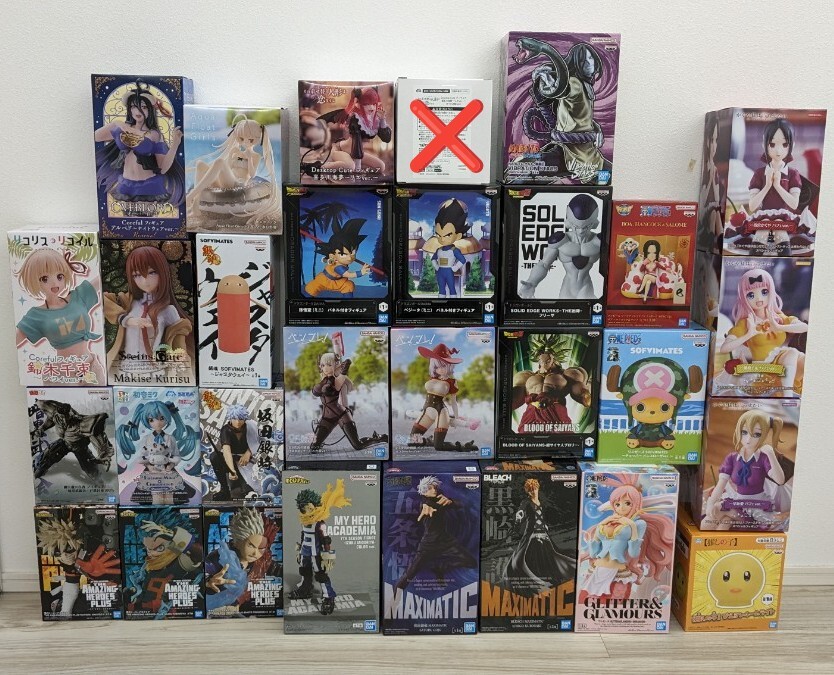 少年誌フィギュア　36体　まとめ売り　ワンピース　ドラゴンボール　ヒロアカ 少年誌系 フィギュア 36体 まとめ売り ワンピース