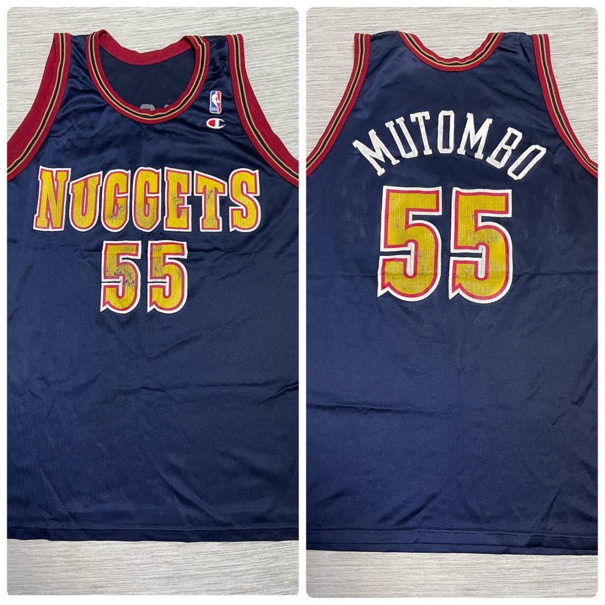90's NBA Champion制 denver nuggets Dikembe Mutombo #55 48