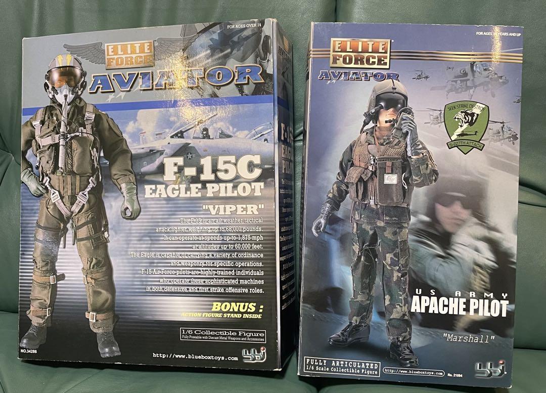 ミリタリー ELITE FORCE AVIATOR F-15C & Apache Pilot BBI Blue Box Elite Force Aviator series F-15C cockpit in 1/6