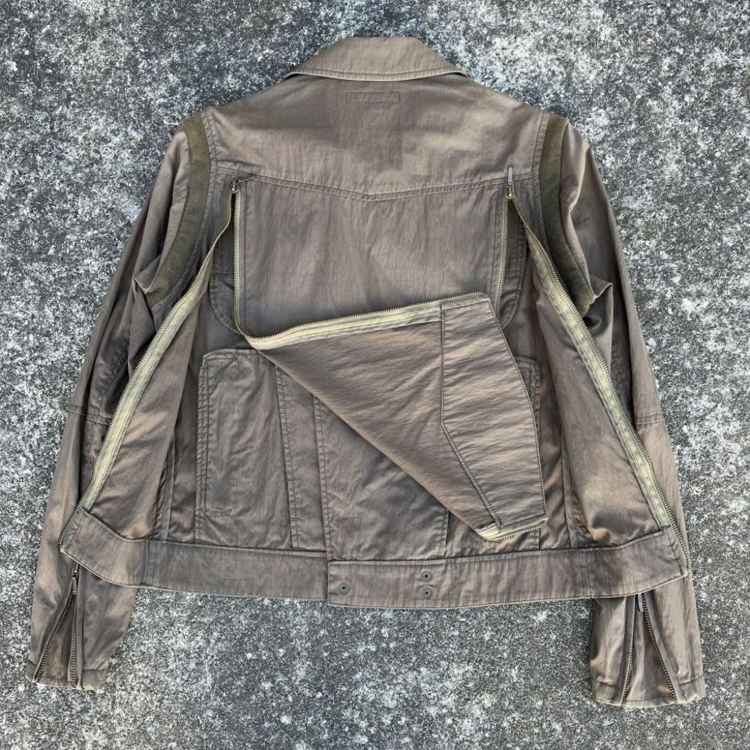 archive y2k レザージャケット　ギミック 90s Vintage アーカイブ HAMNETT ギミック ライダース y2k