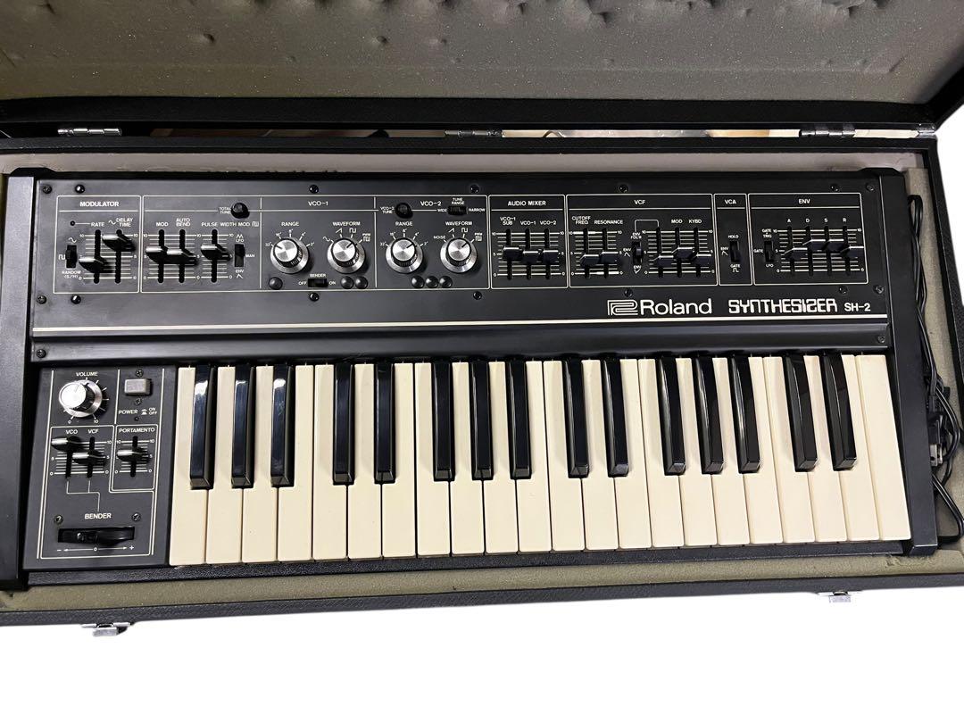 動作品 Roland SH-2 アナログシンセサイザー ケース付き