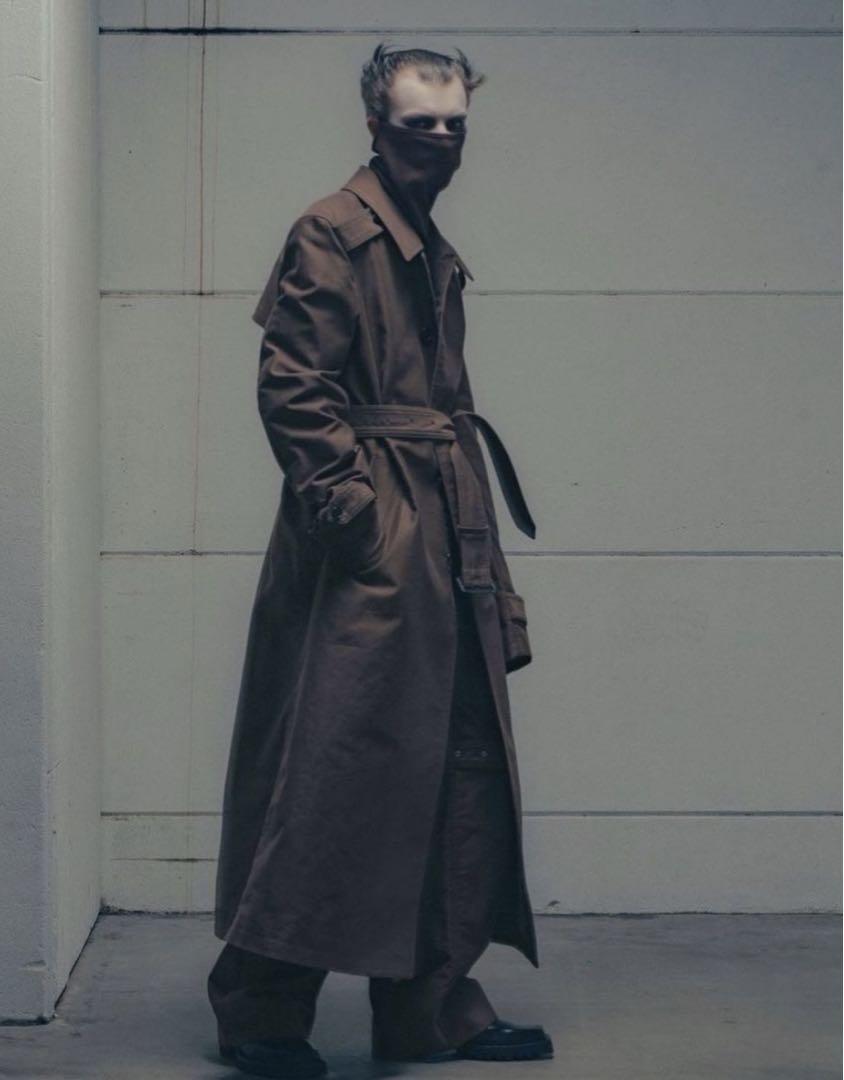 johnlawrencesullivanモールスキントレンチコート22aw （JOHN
