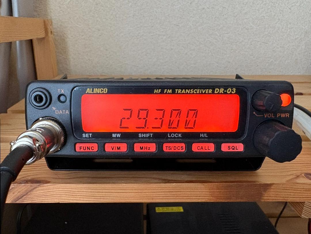 ALINCO アルインコ DR-03SX 29MHzFM 10mFM 中古品 ALINCO アマチュア無線 DR-03SX アルインコ 29MHz FMモービル