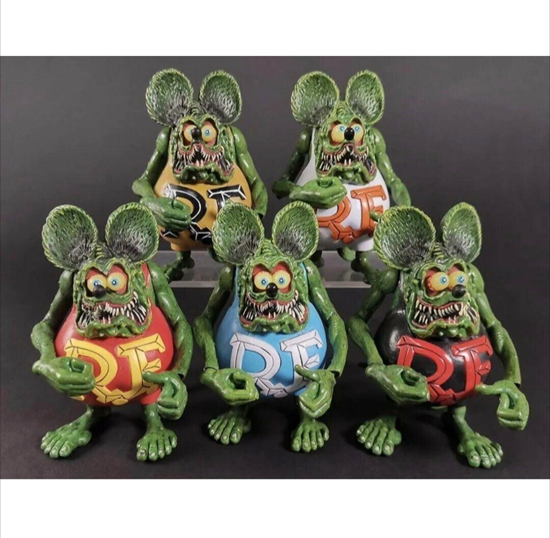 ラットフィンクのフィギュア3体 Rat Fink ラットフィンク フィギュア 3体セット 新品 匿名配送