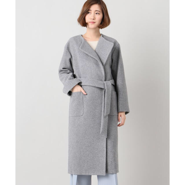 Spick&Span ノーカラーローブコート（Spick & Span（スピック