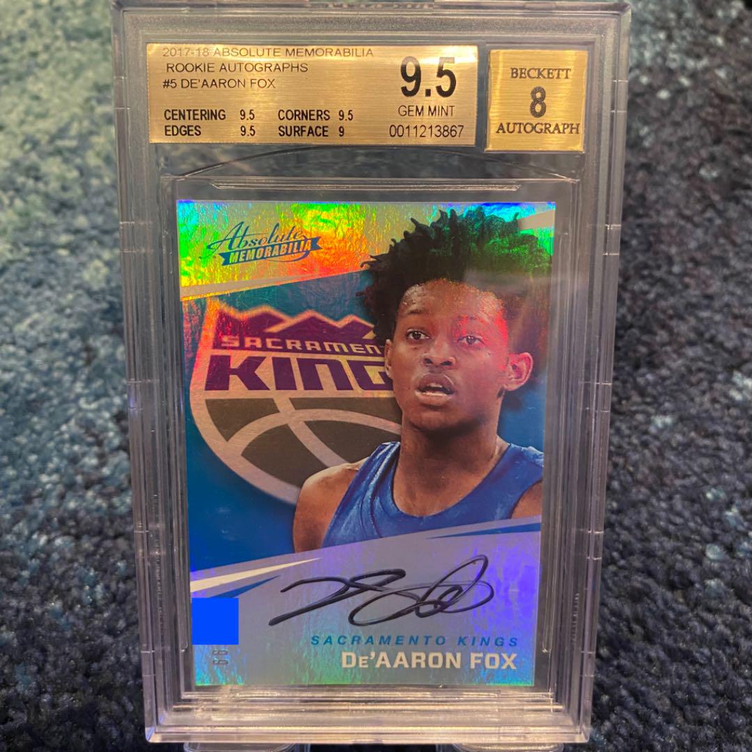 NBAカード DeAaron Fox absolute RC auto（De'aaron Fox Rookie