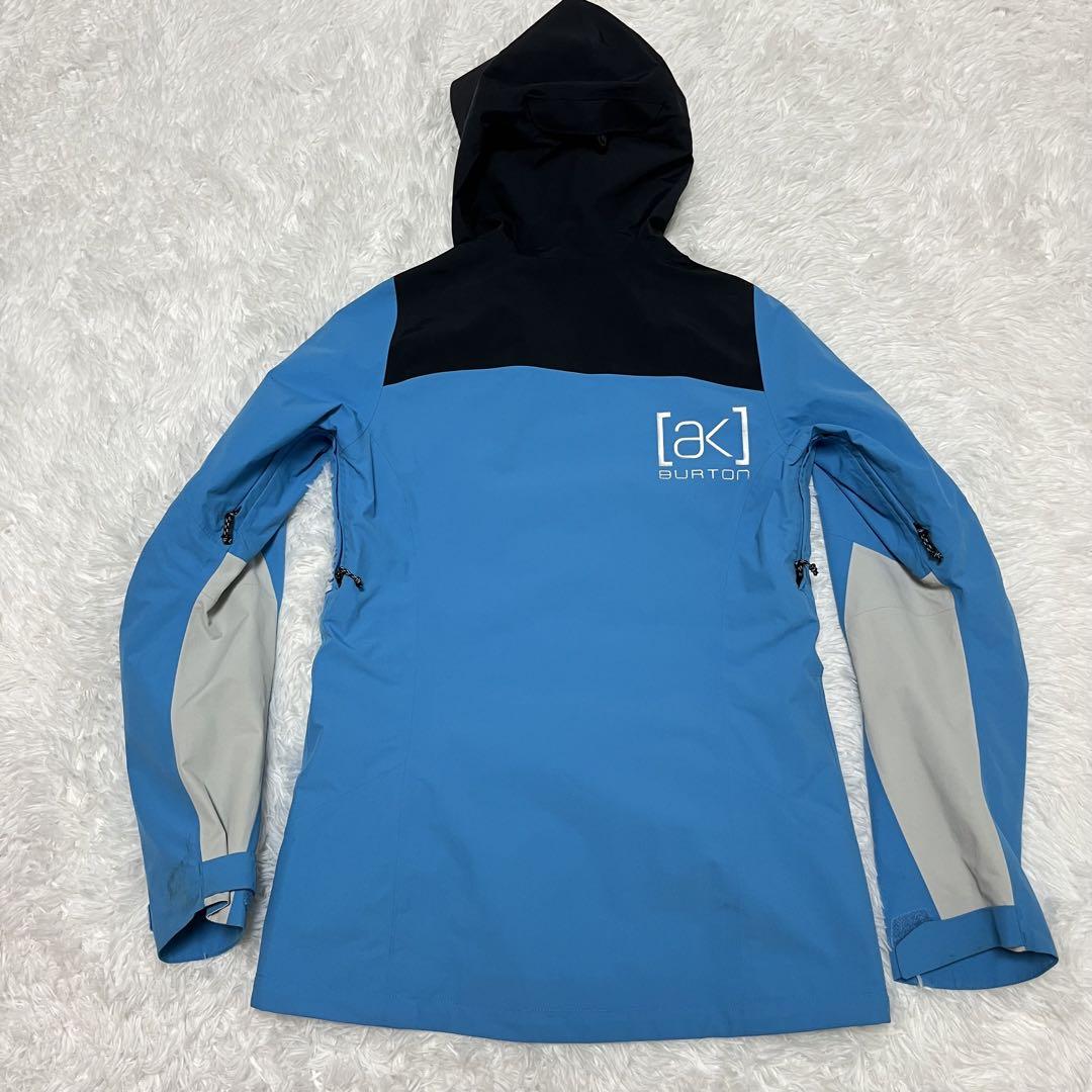 BURTON ak バートン ジャケット ブルー デカロゴ レディース 希少 BURTON ak バートン ジャケット ブルー デカロゴ レディース