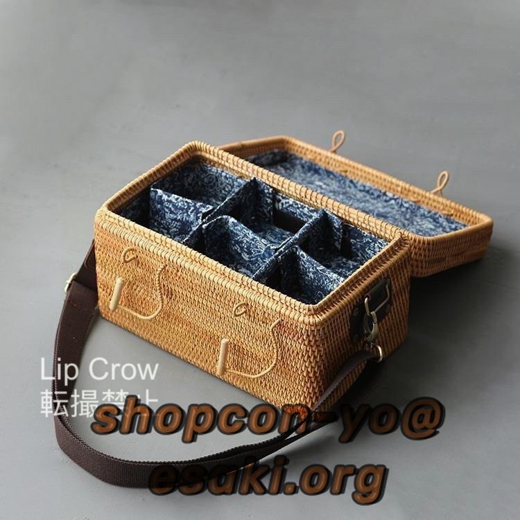 新入荷 竹編細工籠 手作り 収納 竹細工 工芸品 茶道具（竹籠