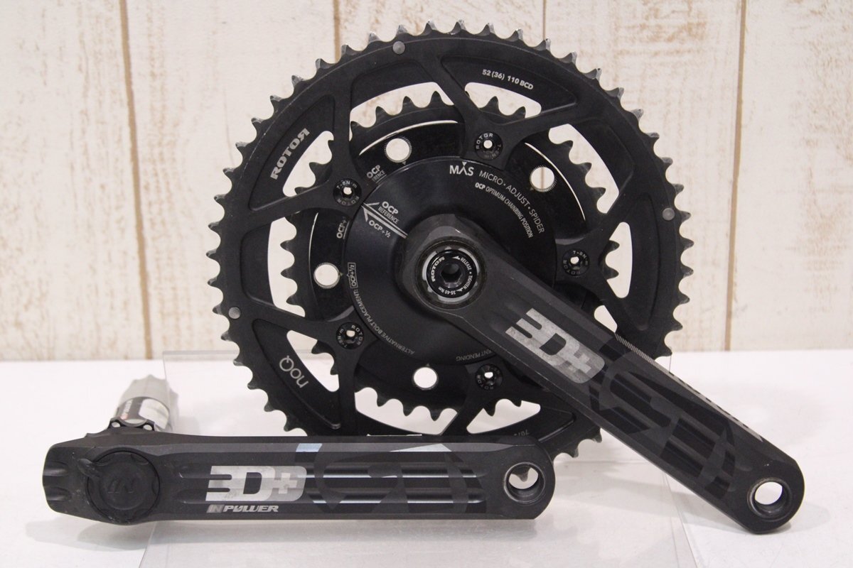 【新品】ローター ROTOR noQ チェーンリング セット 110 52/36 ☆ROTOR ローター noQ 52/36T BCD 110mm 5ARM チェーンリング