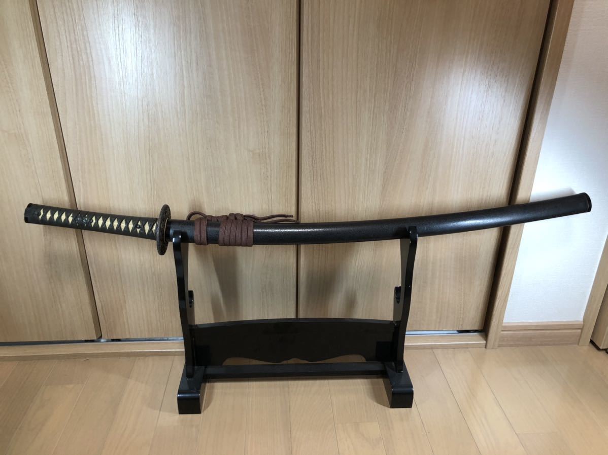 日本刀 刀 外装 江戸期 城差し 南蛮拵え 武具 （鉄地波濤図揃