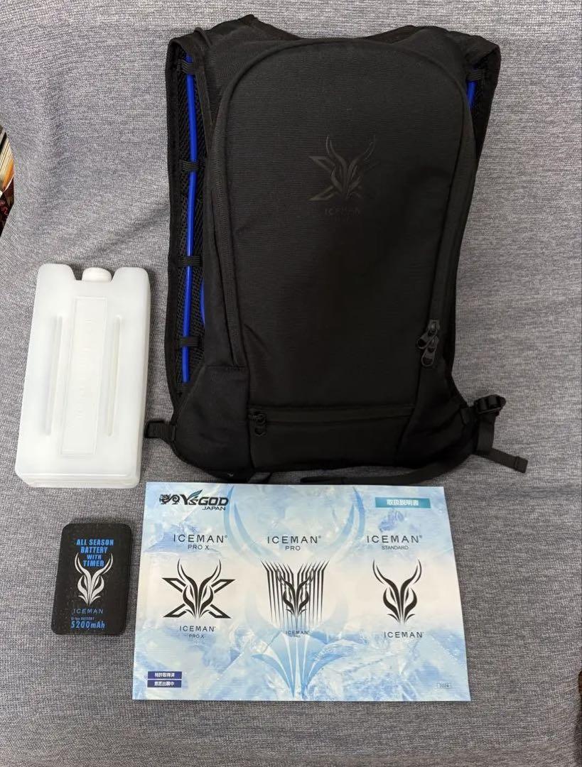 アイスマンPRO X 水冷ベスト　ブラック　ICMPX-BLV-SET 美品 楽天市場】正規店 1年保証 2025 アイスマン PRO-X 2 ハーネス