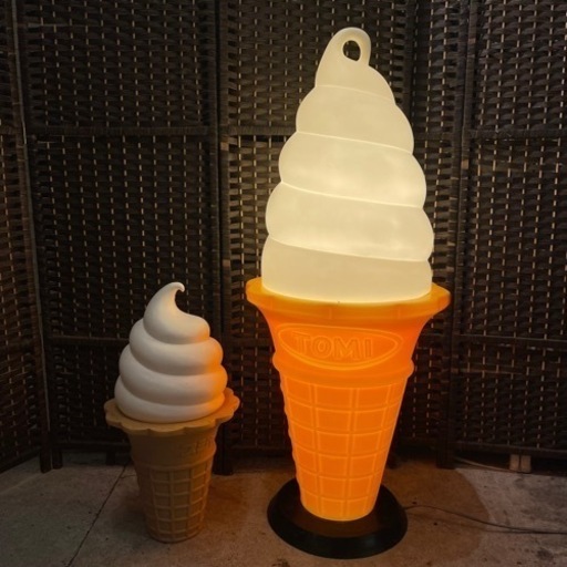 ソフトクリームスタンド照明（スジャータ） ソフトクリームスタンド照明（スジャータ） - メルカリ