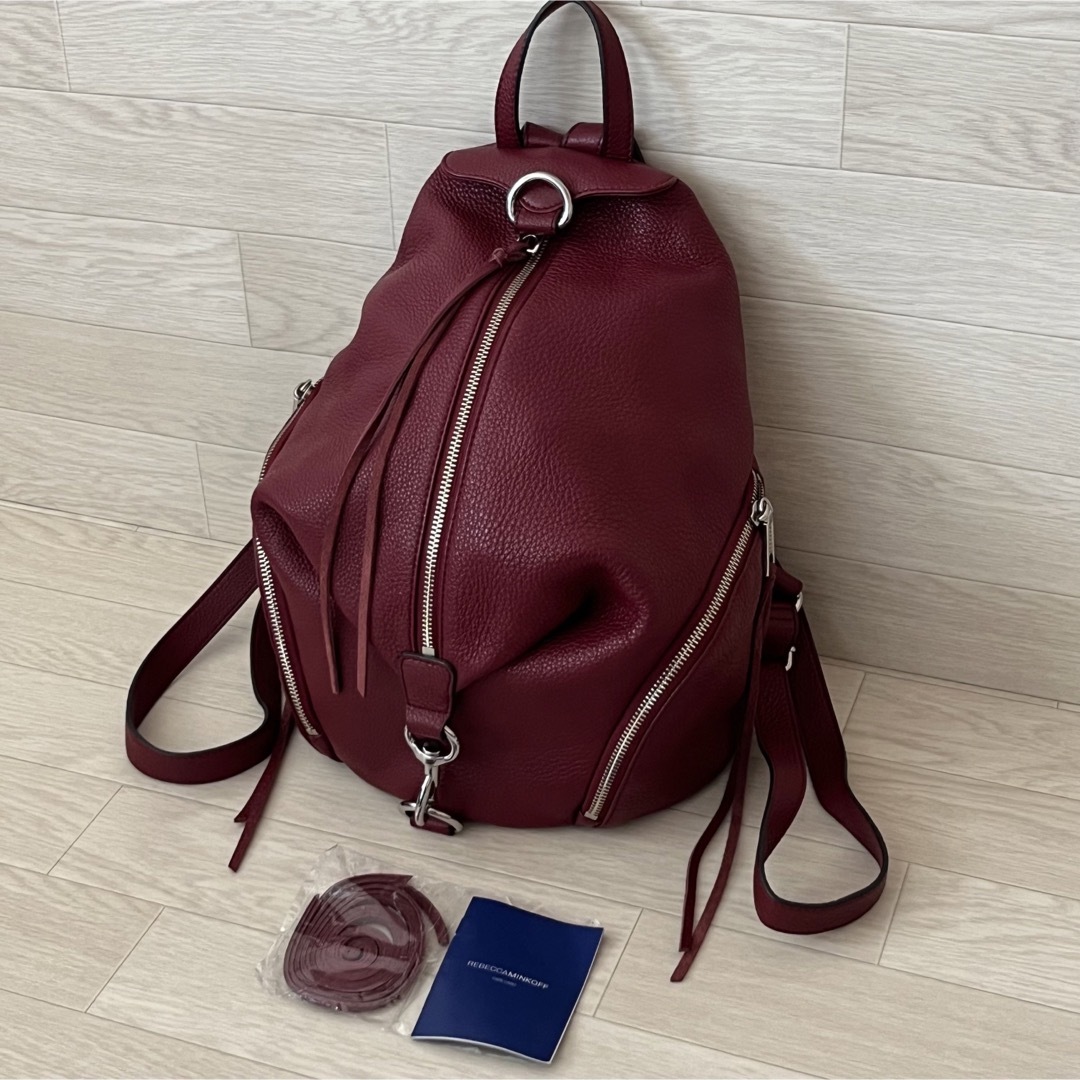 美品 レベッカミンコフ レザー リュック バックパック ボルドー