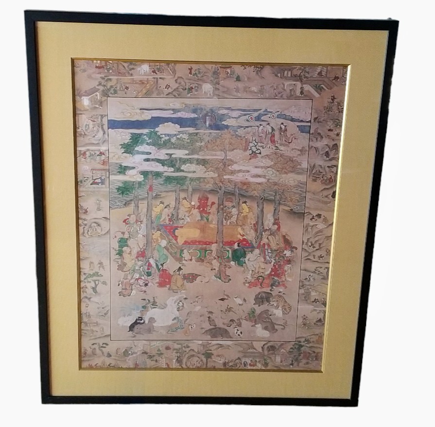 希少 限定品 入手困難 釈迦八相手涅槃図 名画 復刻版 限定100枚
