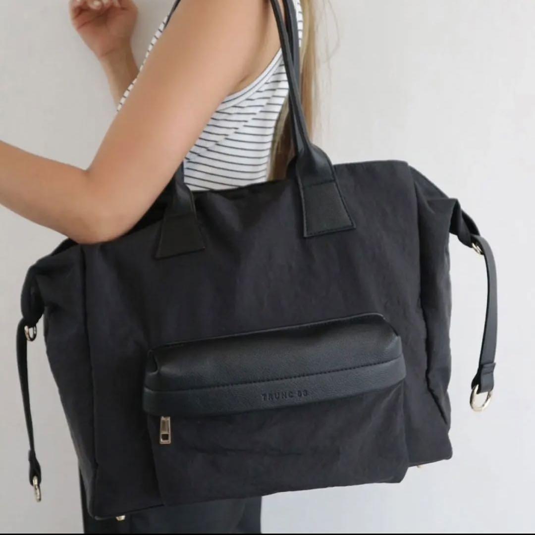 trunc88 2WAY Multifunctional Tote Bag（Canvas Zipper Tote