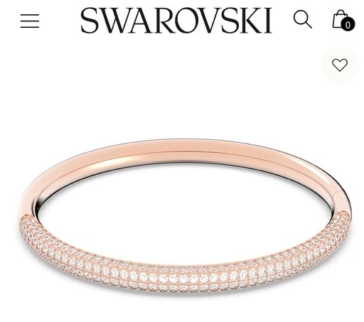 SWAROVSKI✨️ Meteora バングル スノーパヴェ 公式】【スワロフスキー】Meteora バングル スノーパヴェ