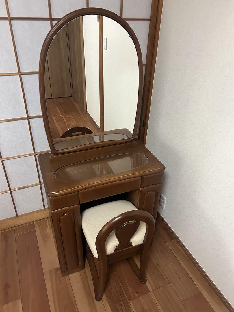 puuu! yumemiruドレッサーショコラ 一面鏡【①ドレッサー本体】 ドレッサー ショコラ OTS WNシヨク 一面鏡