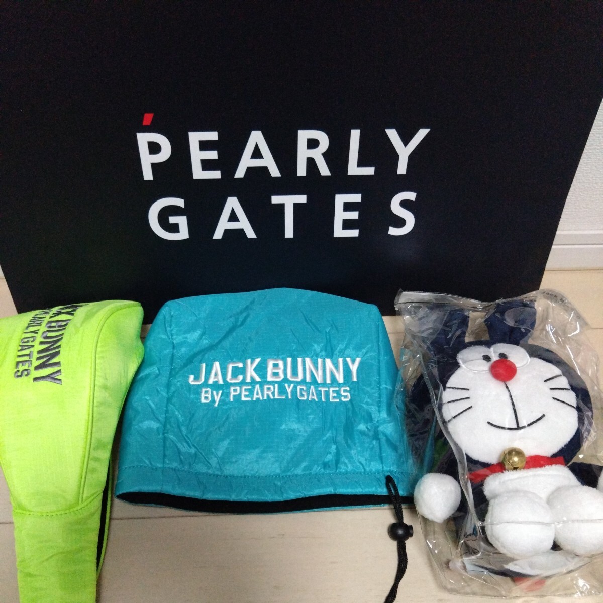 PEARLY GATES - 専用JACK BUNNYドラえもん グリーンフォークヘッドカバー Jack Bunny!! ゴルフ 「Jack Bunny!!」「ドラえもん」グリーン