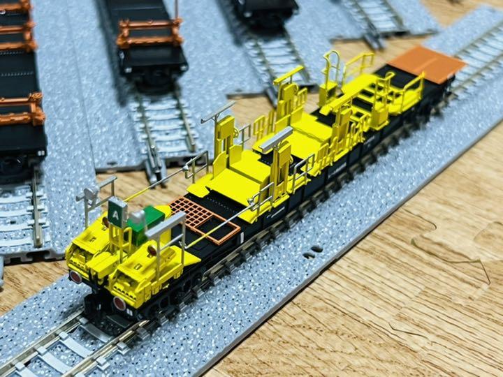 チキ5500 10両セット 1/150 Nゲージ　　ロンチキ　東日本B編成 Nゲージ チキ5500 レール輸送車タイプB（関東・中部仕様） 10両