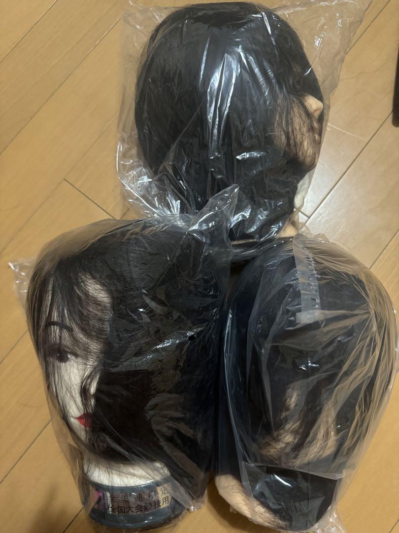 美容師練習用ウィッグ３体 Amazon.co.jp: Ba Sha 練習用 編み込み練習用 ウィッグマネキン
