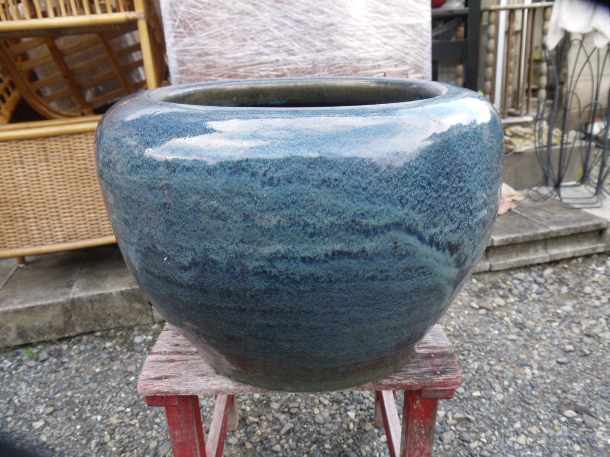 【八角形】火鉢セット 直径45cm 睡蓮鉢 金魚 メダカ 昭和レトロ 五徳セット m15589481142_1.jpg?1698113985