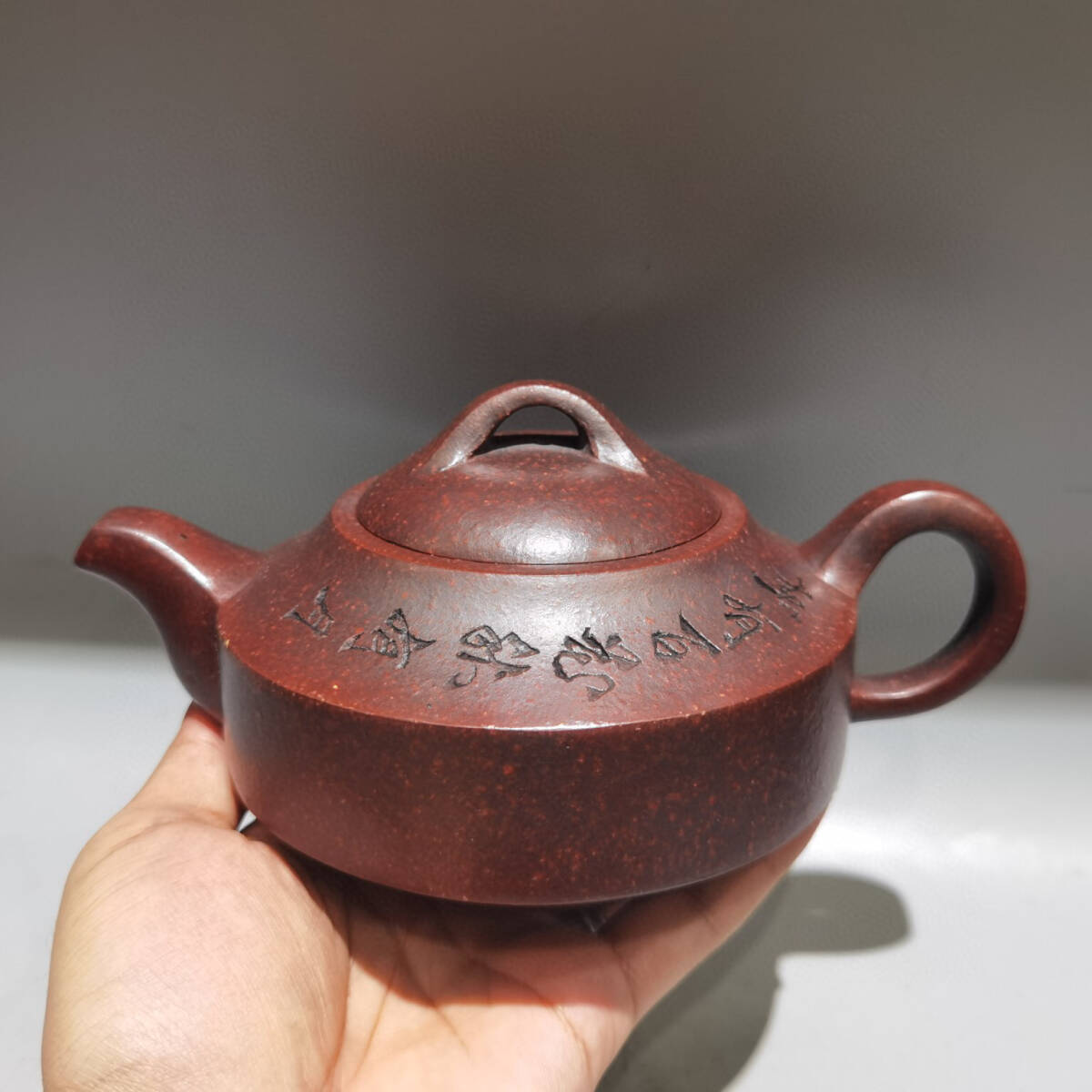 中国美術 古玩 紅釉壺 置物 清代红釉图片- 京东