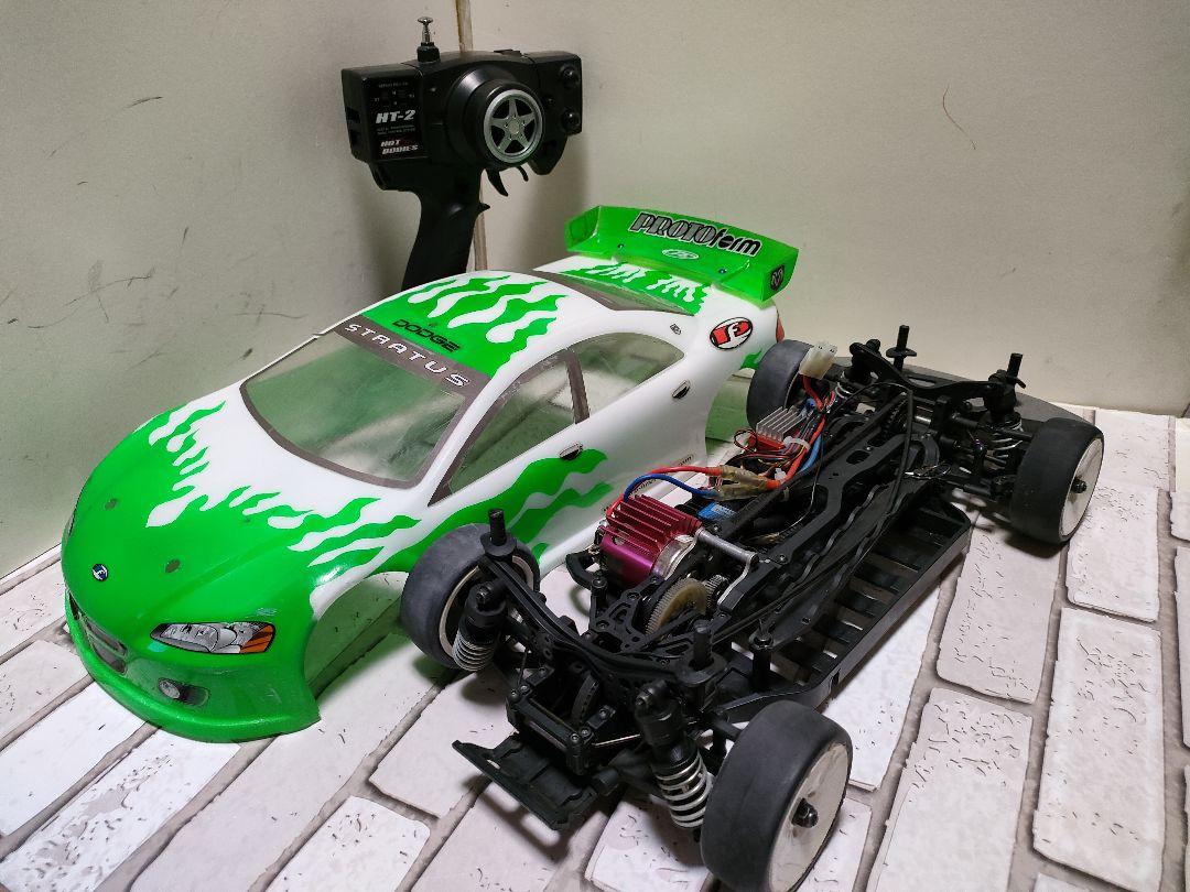 HOTBODIES　ベルトドライブ4WDシャーシ、ダッジボディAMユニットセット HOTBODIES ベルトドライブ4WDシャーシ、ダッジボディAMユニット
