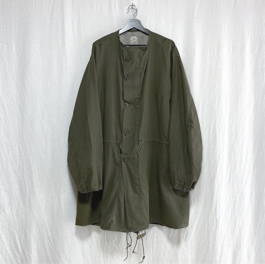 美品 60s 米軍 実物 ガスプロテクト コート L ノーカラー 美品 60s 米軍 実物 ガスプロテクト コート L ノーカラー（60's