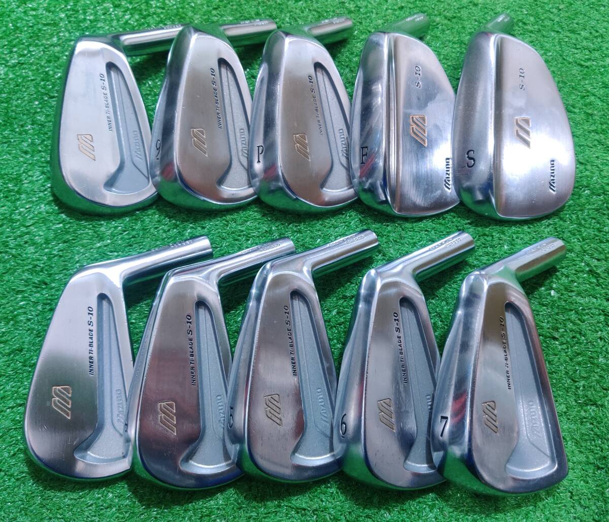 ◇鍛造最高峰◇Mizuno S-10 #3-PW,FW,SW 10pcs Head Only GRAIN