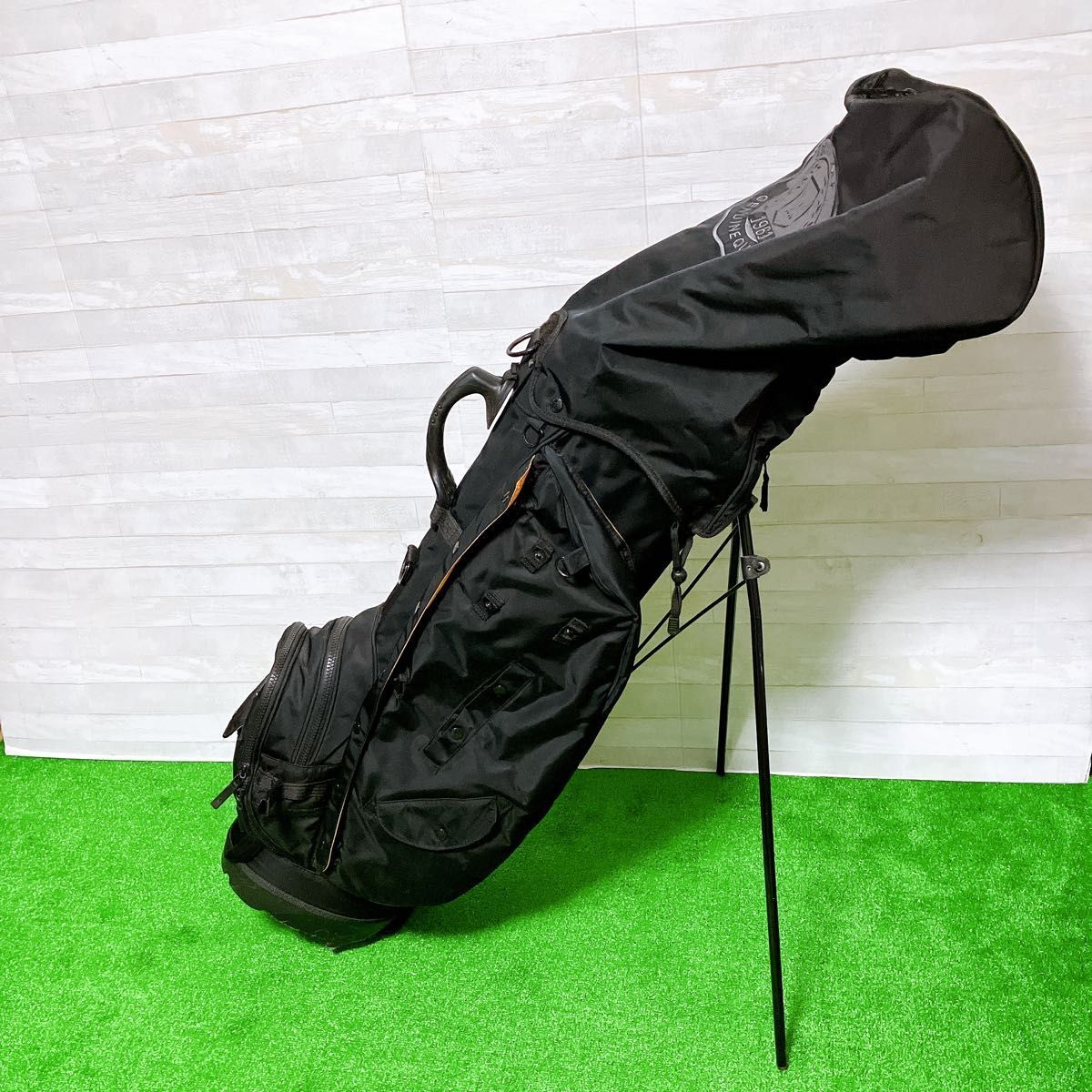 EDWIN GOLF キャディバッグ スタンド式 ブラック 9型 7分割 ゴルフ EDWIN GOLF キャディバッグ スタンド式 ブラック 9型 7分割