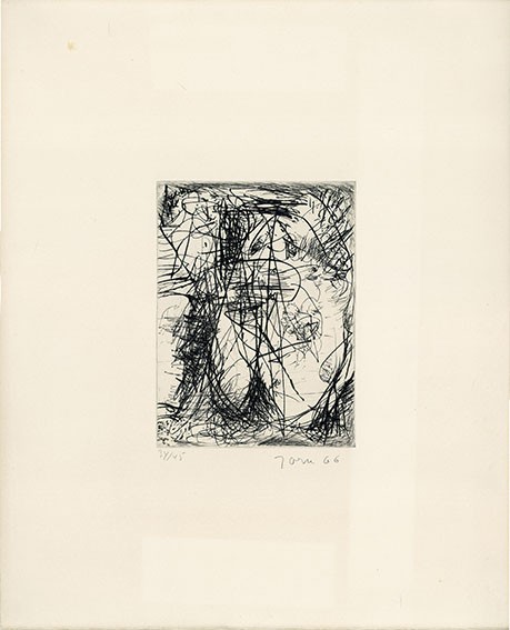 アスガー・ヨルン版画「作品2」 銅版画 限45 サイン、年記 19.5