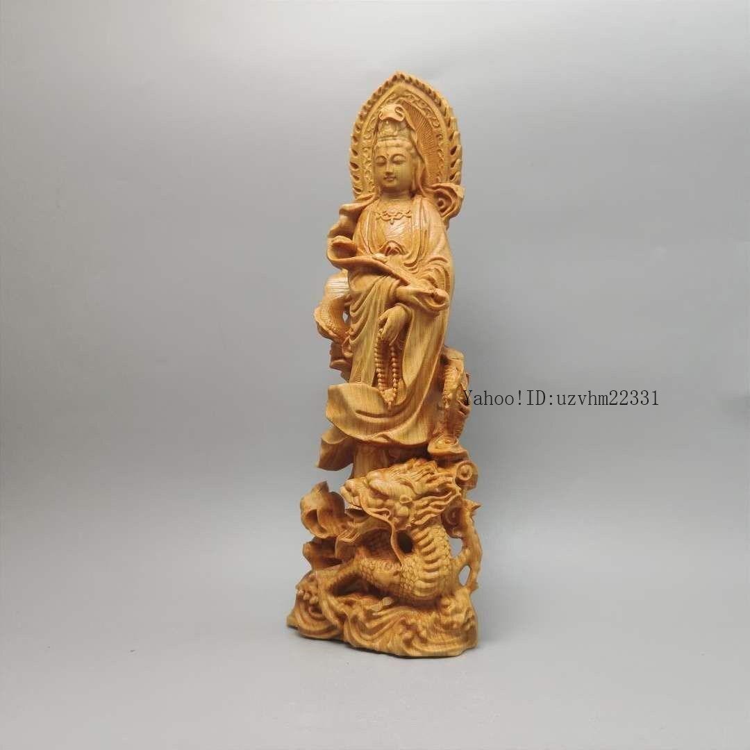 仏像 仏教美術 自在観音様 木の雕刻品 木彫り仏像 職人手作り 仏像 仏教美術 御龍観音菩薩様 木の雕刻品 木彫り仏像 職人
