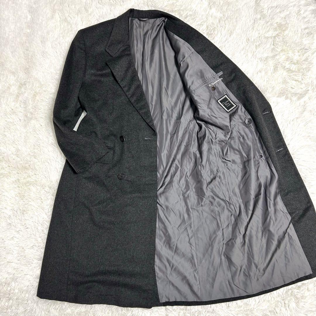 【美品】クリスチャンディオール チェスターコート カシミヤ100% グレー 2025年最新】Christian Dior メンズ チェスターコートの人気