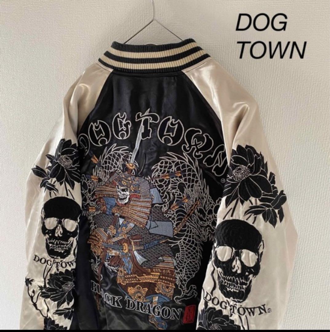 激レアDOGTOWNドッグタウンスカジャンmドクロドラゴンメンズ長袖