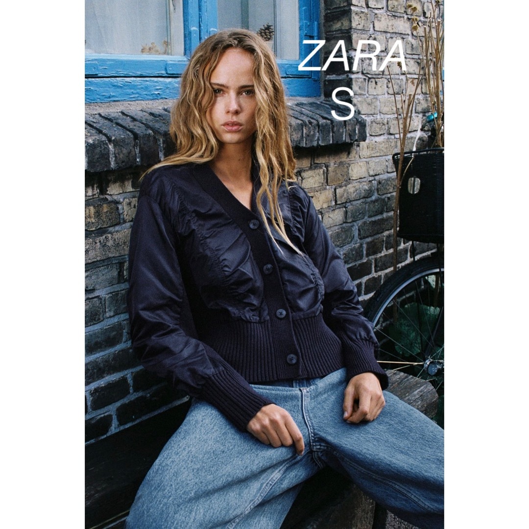 ZARA コントラスト カーディガン コントラスト カーディガン - ブラック | ZARA Japan / 日本