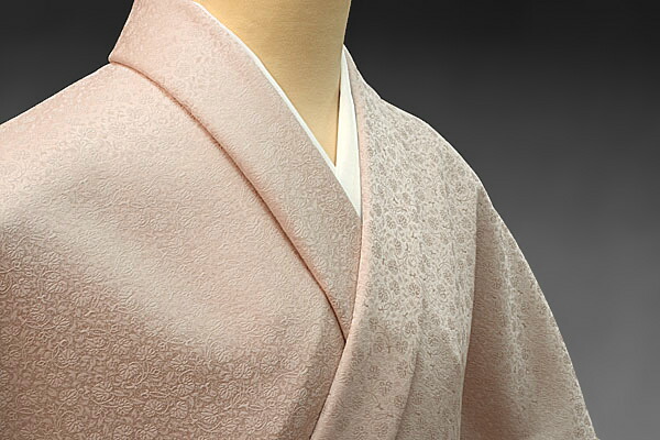 7351☆送料込み❣️正絹 白布地 錦仰織 誕生花 バイオレット 地紋 反物❣️ 000000124467_oD7z50e.jpg