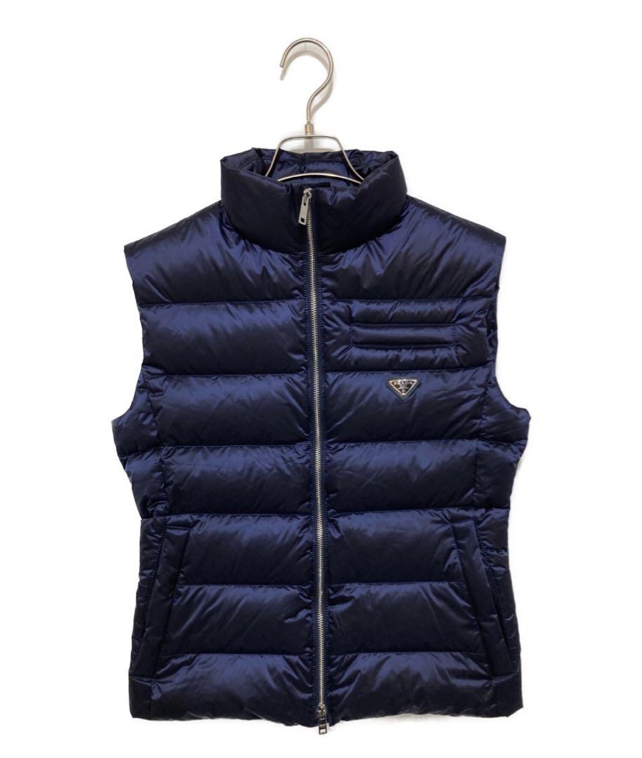 プラダ PRADA ダウンベスト38 細身 ネイビー（プラダ(Prada