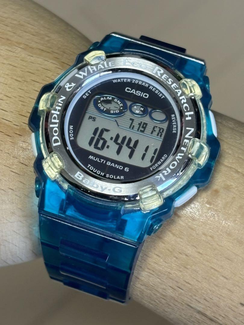 baby-G/G-SHOCK/イルクジ/BGR-3004K/電波/ソーラー/限定 G-SHOCK、メタルベゼルが虹色に輝くイルカ・クジラ新作