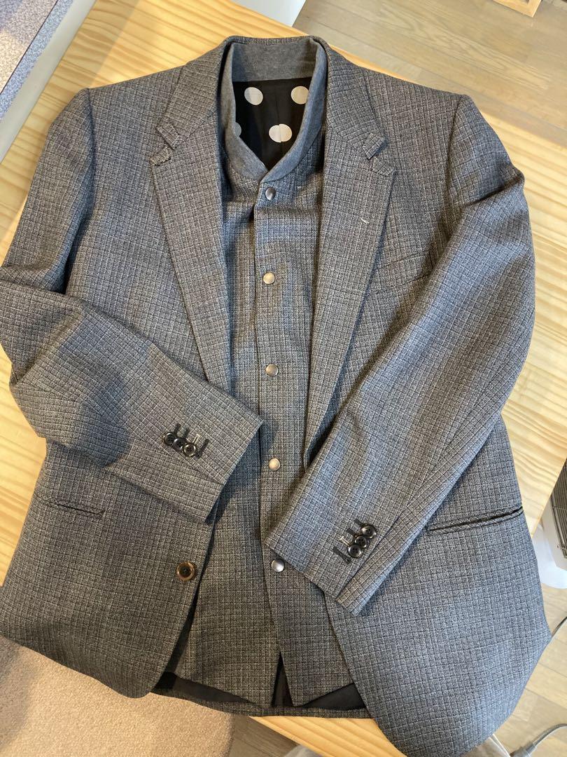 Paul Smith ポールスミス グレー 3ピース メインライン セットアップ Paul Smith ポールスミス グレー 3ピース メインライン セットアップ