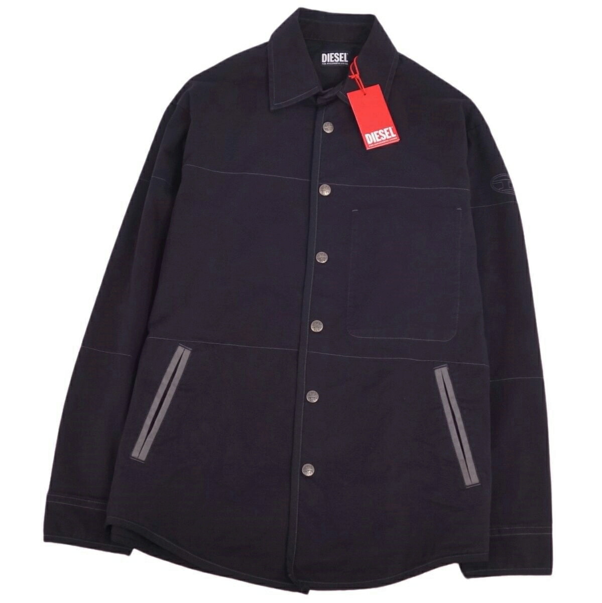 diesel コットンツイル　スナップボタン　シャツジャケット diesel コットンツイル スナップボタン シャツジャケット