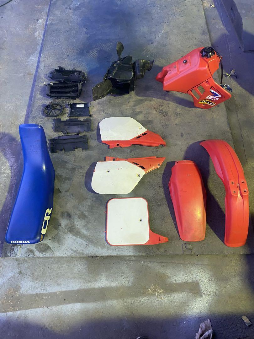 CR125 フェンダーカウルセットパーツ CR125R CR250 For Honda CR125R CR250R 2000-2001 Plastic Complete Fairing
