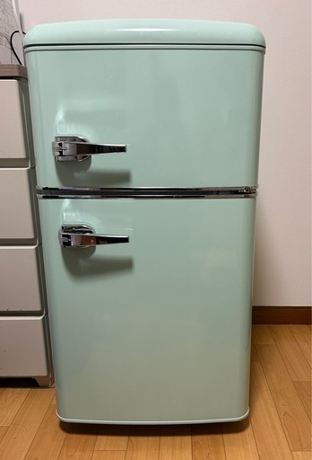 冷蔵庫 レトロ風デザイン （昔懐かしのレトロデザイン「1ドア