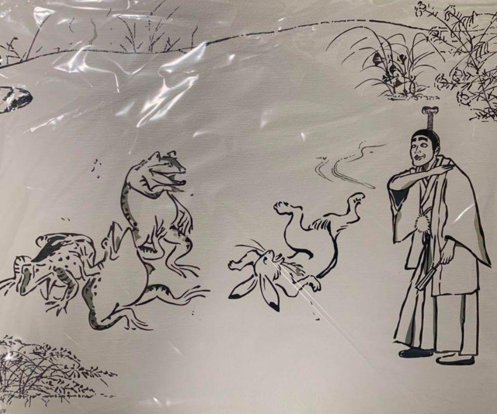 志村けんの大爆笑展　バカ殿様　鳥獣戯画　キャンバスアート　ドリフターズ Amazon.co.jp: 志村けんの大爆笑展 バカ殿様 鳥獣戯画