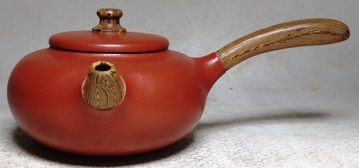 【専用】茶道具 宜興　紫砂　菱形急須　天仁銘茶製　台湾茶　煎茶道具　在銘 宜興窯 紫砂茶壺 在銘 煎茶道具 顧紹培（老爸的讓藏(顧文榮款
