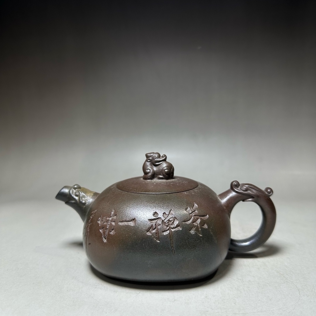 紫砂 事務室の置物 陶芸作品 IwaiLoft 金魚の置物 宜興紫砂 陶器 茶寵 手作り オブジェ