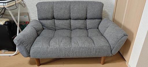 ニトリ カジュアルソファ(ポケットO) グレー美品 2人用（ニトリ