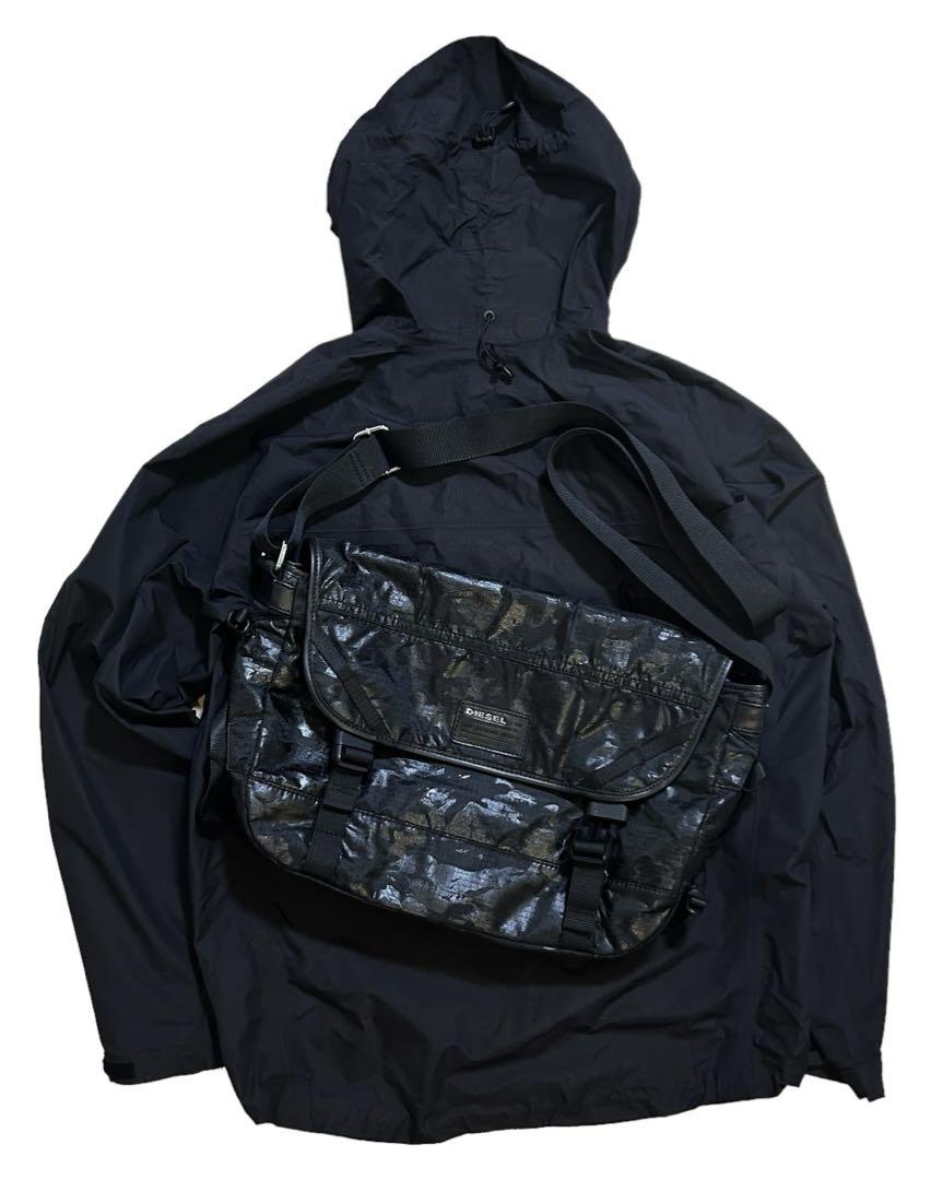 00s DIESEL メッセンジャーバッグ ブラック archive Y2K 00s DIESEL Archive shoulder bag black y2k フェアリーグランジ