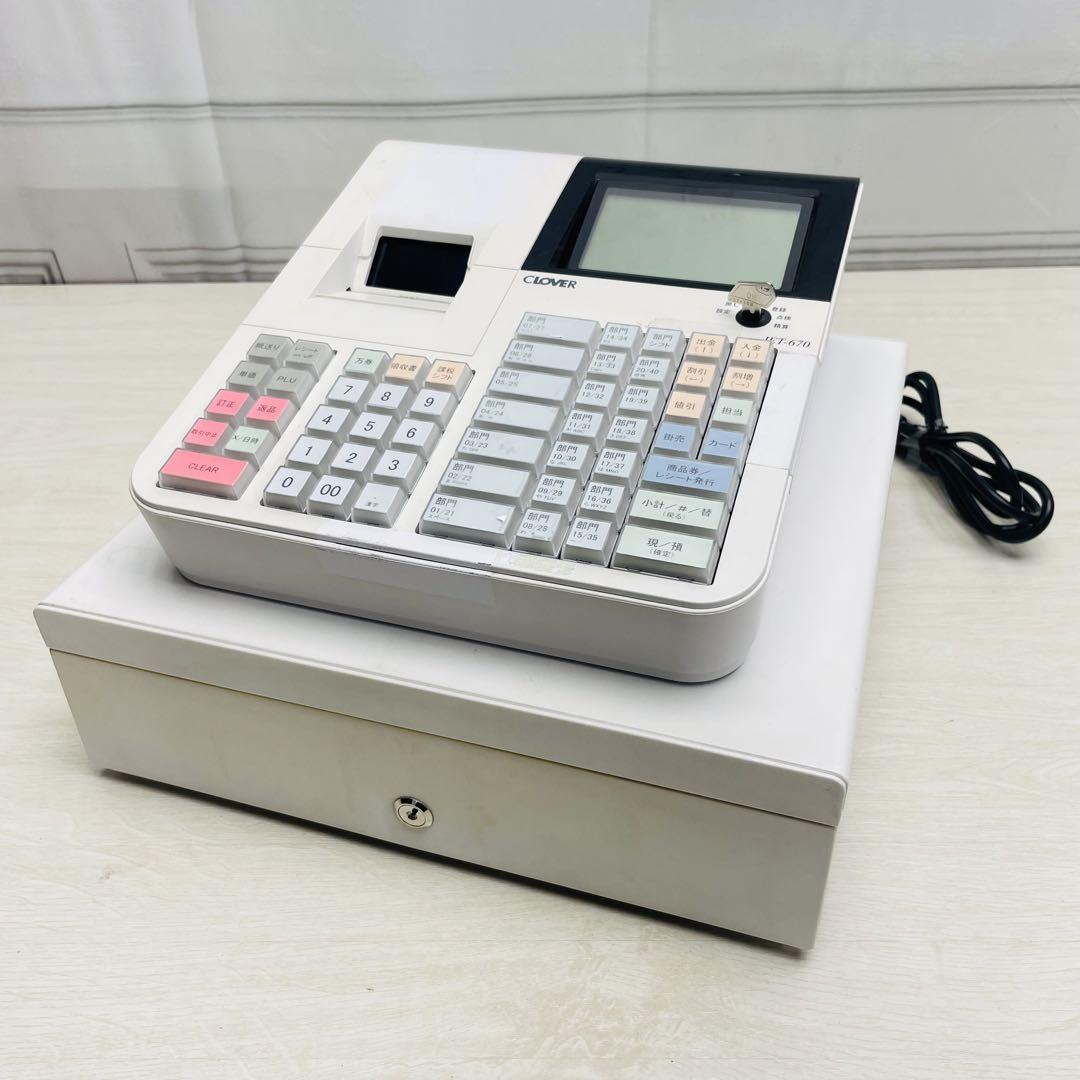 【限定1台】CLOVER JET-670 レジスター 付属品多数　クローバー JET-670