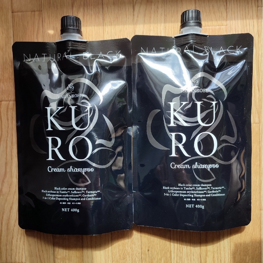 バランローズ KUROクリームシャンプー 400g（ナチュラルブラック
