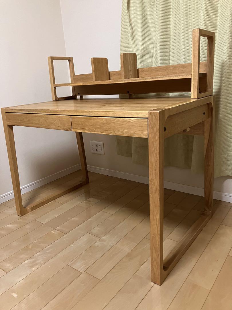 ACTUS - ACTUS REVE DESK ブックシェルフ付き　学習机　アクタス ACTUS (アクタス) 学習机 ナチュラル 165 本棚・袖机付 アルダー